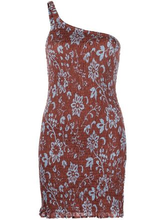 Faithfull The Brand Oceania print minidress - Brown