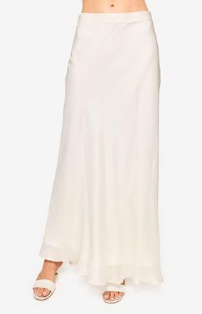 Cami NYC Jayna Metallic Maxi Skirt in Cream at Nordstrom, Size X-Small