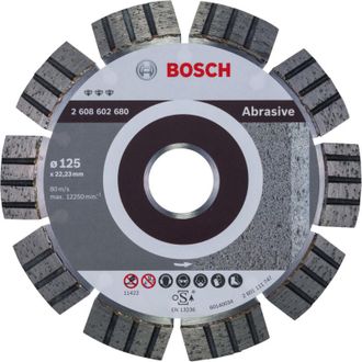 Bosch Pro Abrasive Disco De Diamante 125 X 22,23 Mm - 2608602680
