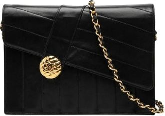 Chanel Pre-owned Vintage Schoudertas - Dames - Vintage Schoudertas - Zwart - ONE Size - Leer - Vintage