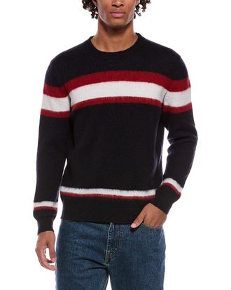 Slowear Slowear Virgin Wool Stripe Crewneck Sweater