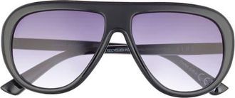 AIRE Cadent 54mm Aviator Sunglasses in Black /Tan Tin at Nordstrom