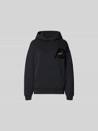 Anine Bing Regular Fit Hoodie mit Logo-Detail in Black, Gr&ouml;&szlig;e L