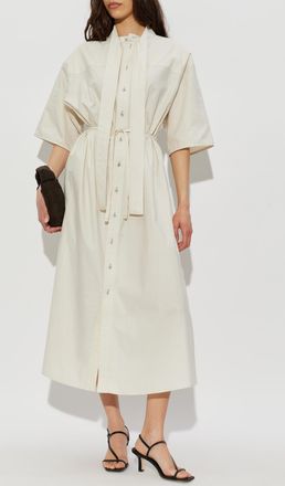 Christophe Lemaire Short-sleeve Dress, Womens, Cream