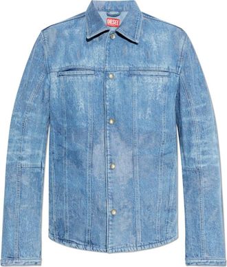 Diesel D-Seron-Fsi Jacket - Heren - Spijkerjassen - Blauw - M - Katoen - Jassen