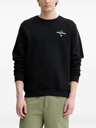 Les Deux Felpa girocollo con stampa - Nero