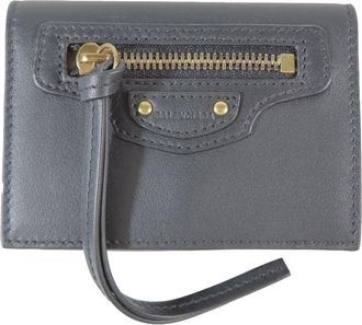 Balenciaga Black Leather Wallet (Tri-Fold) (Pre-Owned)