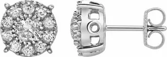 LuvMyJewelry Blazers S 14K Gold Diamond Stud Earrings - 0.25ct. in 14K White Gold at Nordstrom