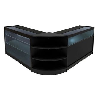 MonsterShop Demeter LED Shop Counter Set K1200, B1200 & LM60 - Black