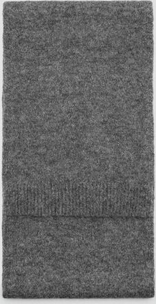 Mango Sciarpa maglia tinta unita grigio antracite - Donna - Taglia unica - MANGO