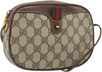 Gucci Pre-owned Cross Body Bags, female, Beige, Size: ONE SIZE Pre-owned Plastic Cross Body Bag