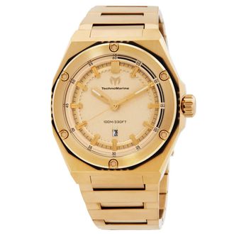 Technomarine Coral Legacy Quartz Gold Dial Mens Watch TM-416076