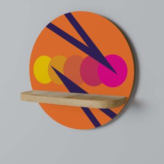 OEM En El Punto De La Hoja Estante Redondo