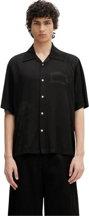 Aries Short Sleeve Shirts - Heren - Korte mouwen Overhemden - Zwart - M - Overhemden