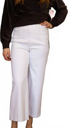 Lyss&eacute; Layton Wide Leg Cropped Pant In White