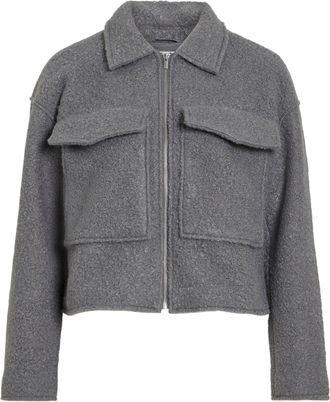 Vila Womens Vidaphne L/S Jacket, Medium Grey Melange, Numeric_40