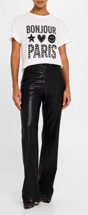 Cinq &agrave; Sept Bonjour Paris Crewneck Graphic Tee