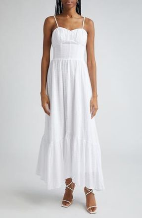 Ramy Brook Laylah Seersucker Maxi Sundress in Ivory Textured Cotton at Nordstrom Rack, Size 2