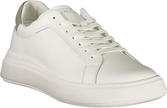 Calvin Klein Leather and Polyurethane Sneaker - White