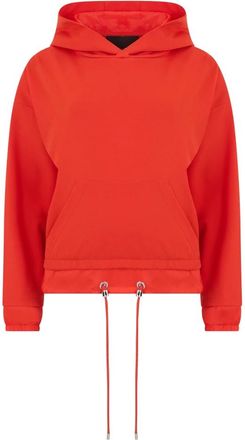 Moorer Katoenen Mix Jumpsuit - Dames - Hoodies - Rood - S - Katoen - Hoodies & sweatvesten