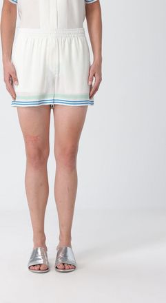 Casablanca Pantaloncini jogging in seta con stampa grafica all-over