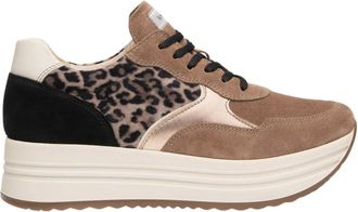 Nero Giardini Sneakers in camoscio- materiale tecnico e pelle - - Shoes - Donna - Multicolore - 37 EU