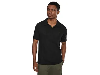 John Varvatos Leonardo Polo K7267s26 Mens T Shirt Black : 2XL, Cotton/Elastane