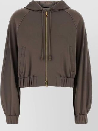 Moncler cropped jersey jacket