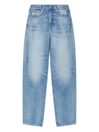 Diesel distressed light-wash jeans - women - Recycled Cotton - 25/30 - Blue