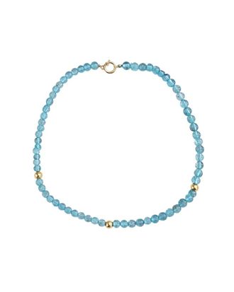Jewelmak 14K Blue Topaz Bracelet
