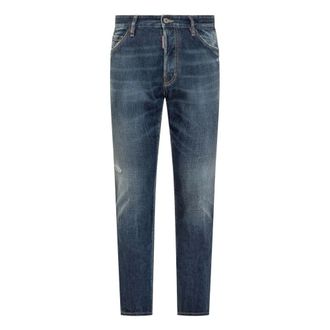 Dsquared2 Slim-fit Jeans, male, Blue, Size: 2XL Cool Guy Distressed Washed Jeans