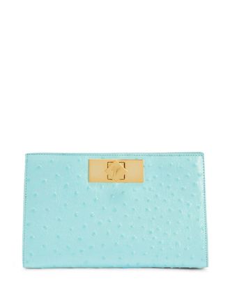 Giuseppe Zanotti Annhita clutch bag - women - Leather - One Size - Blue