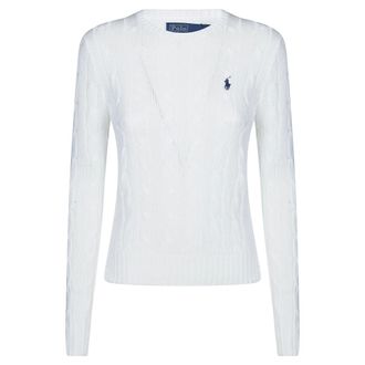 Polo Ralph Lauren Truien & Vesten, Dames, Wit, S, Maglia GC Treccia