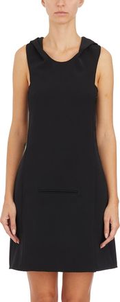 Courr&egrave;ges Womens Abito Mini Space Con Cappuccio - Black - Size EU 38 (Womens)