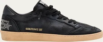 Golden Goose Mens Exclusive Ball Star Nubuck Low-Top Sneakers