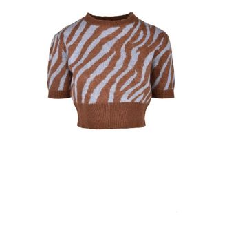 Weili Zheng Mujer, Jerseys, Marrón, Talla: S