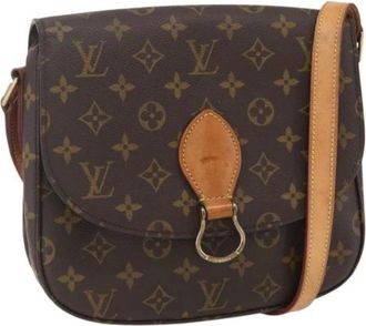 Louis Vuitton Pre-owned Cross Body Bags, female, Brown, Size: ONE SIZE Pre-owned Vintage Canvas Cross Body Bag