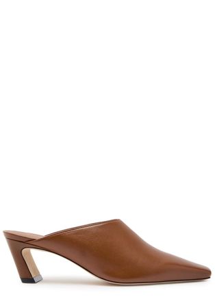 Stuart Weitzman Stuart Weitzman Stassi 50 Leather Mules - Brown - 41 (IT41/ UK8)