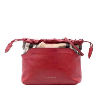 Burberry Pre-owned Bucket Bags, female, Red, Size: ONE SIZE Pre-owned Bucket Bag