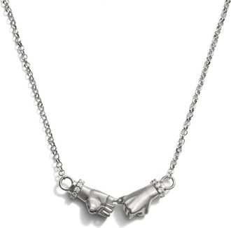 Awe Inspired Pinky Promise Pendant Necklace in 925 Sterling Silver at Nordstrom