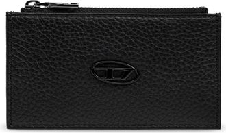 Diesel Hissu EVO Card Holder III - Heren - Portefeuilles - Zwart - ONE Size - Leer - Accessoires