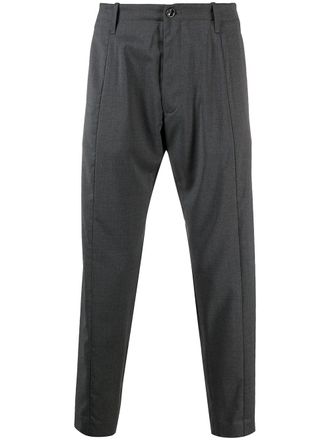 Nine In The Morning tapered cropped trousers - men - Elastane/Wool - 52 - Grey