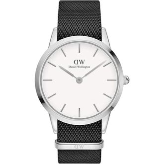 Daniel Wellington Iconic Nato 40mm - Dames - Horloges - Zwart - ONE Size - Nylon - Accessoires