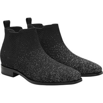 Vivaia Ryan Slip-On Chelsea Boots in Black Netallic at Nordstrom, Size 6.5