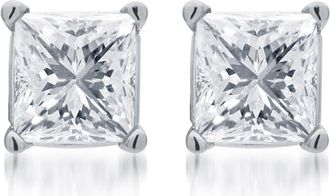 DiamondMuse Diamond Muse 1.50 cttw 14KT White Gold Solitaire Diamond Stud Earrings for Women