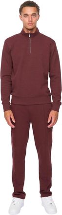 Duck and Cover Mens Slellmoore Tracksuit Set (Wine) - Size X-Large