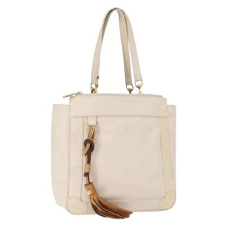 Chlo&eacute; Pre-owned Tote Bags, female, White, Size: ONE SIZE Pre-owned Tote Bag