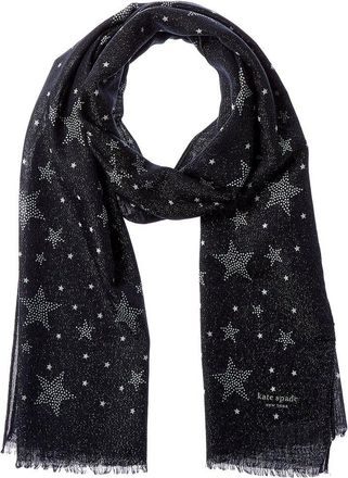 Kate Spade New York Kate Spade New York Starlight Sparkle Wool-Blend Oblong Scarf