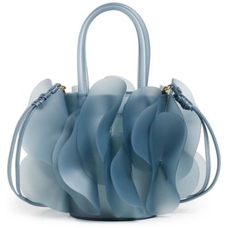 Farm Rio Womens Jelly Flower Bag, Ice Blue