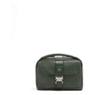 Piquadro Tassen, Heren, Groen, ONE Size, Leer, Tebe Crossbody Tas